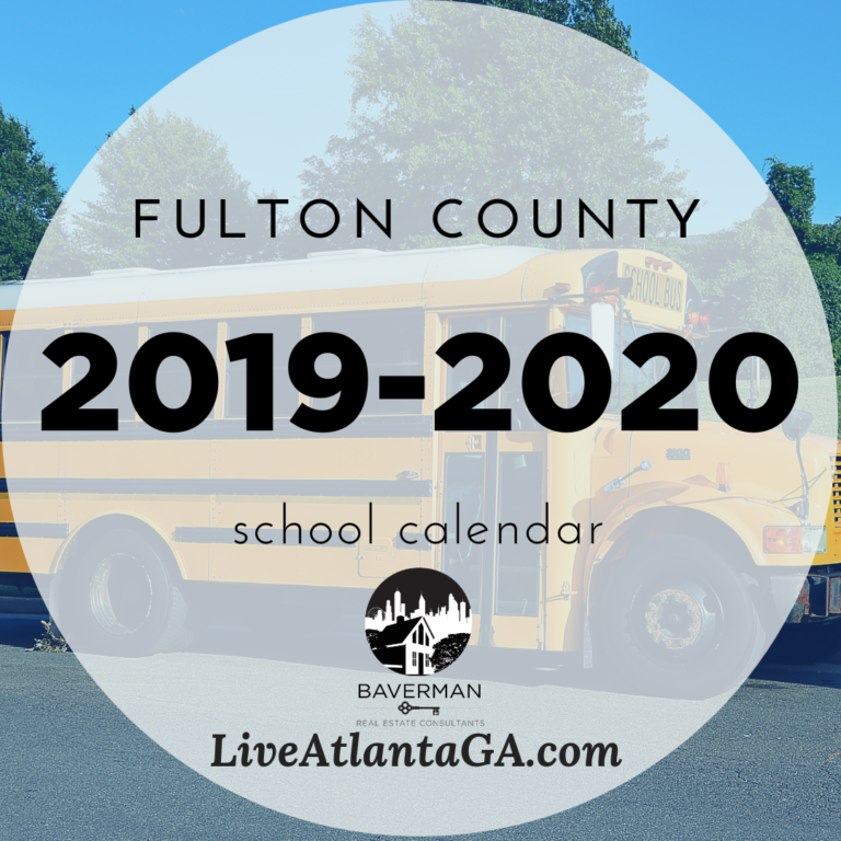 Fulton County School Calendar 2019 2020 Baverman Real Estate Consultants